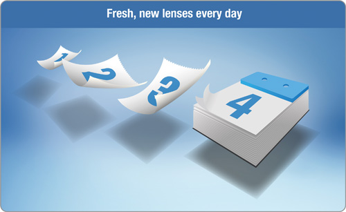 Daily Disposable Contact Lenses for a fresh new lens every day